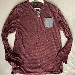 Maroon long sleeve shirt